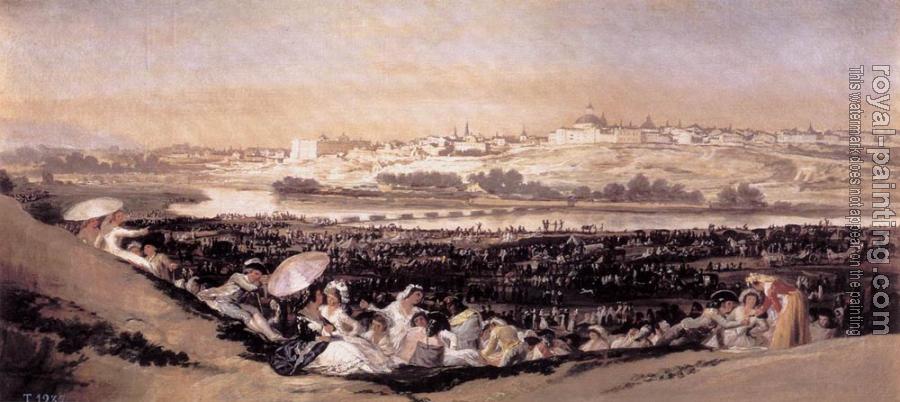 Francisco De Goya : The Meadow of San Isidro on his Feast Day II